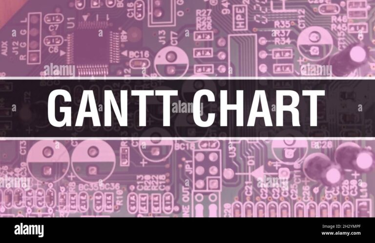 Gantt Chart Text Written On Circuit Board Electronic Abstract Technology Background Of Software Developer And Computer Script Gantt Chart Concept Of Stock Photo Alamy