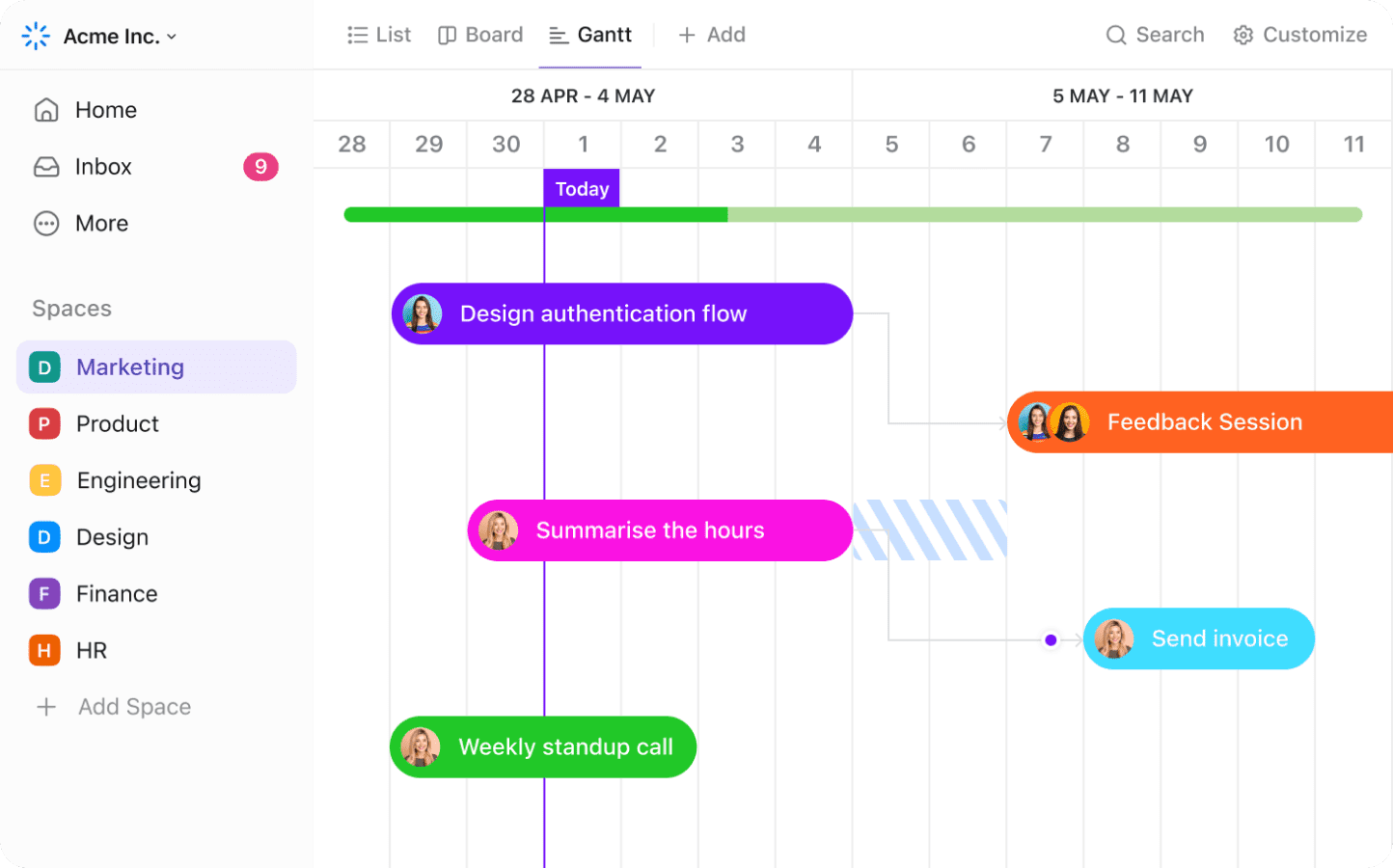 Gantt Chart View In ClickUp Gantt Chart View In ClickUp