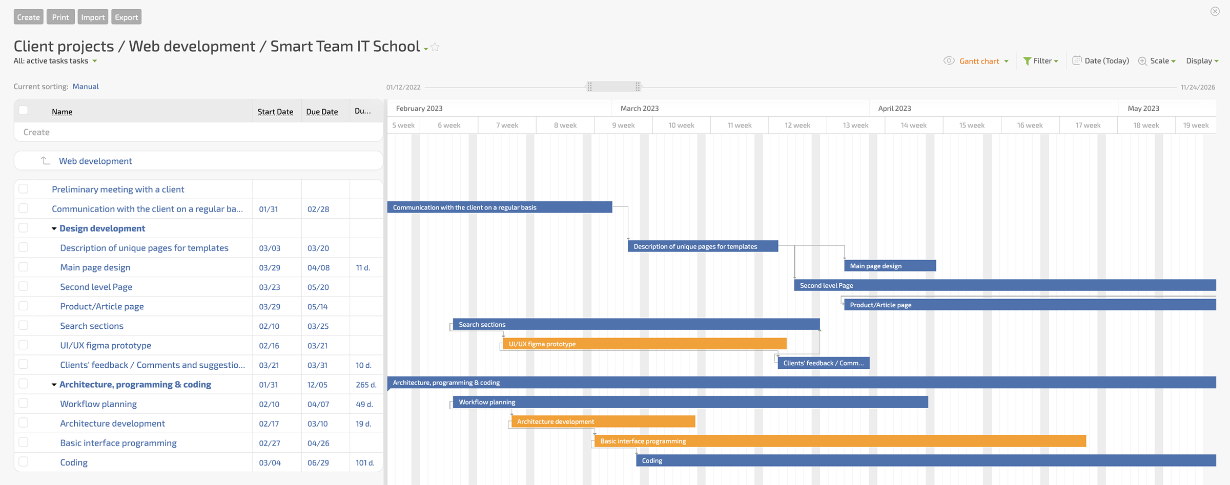 Gantt Charts From Planfix In Excel Planfix Blog