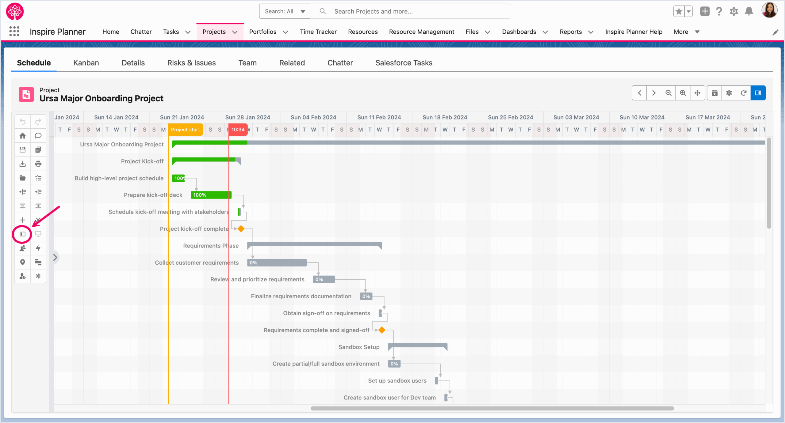 Gantt LWC Understanding The Inspire Planner Gantt Chart Inspire Planner Help Center Inspire Planner