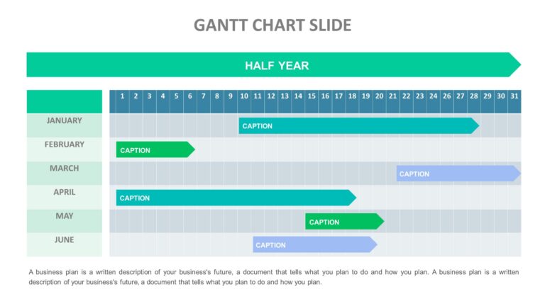 Gantt Slide Templates Biz Infograph
