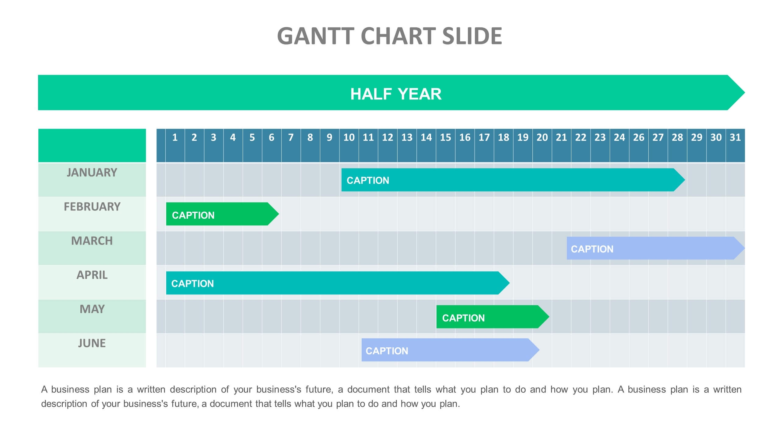 Gantt Chart Slide Gantt Chart Slide