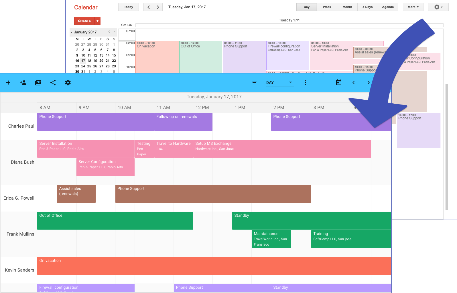 GANTTplanner Turn Your Google Calendar Into A Gantt Chart