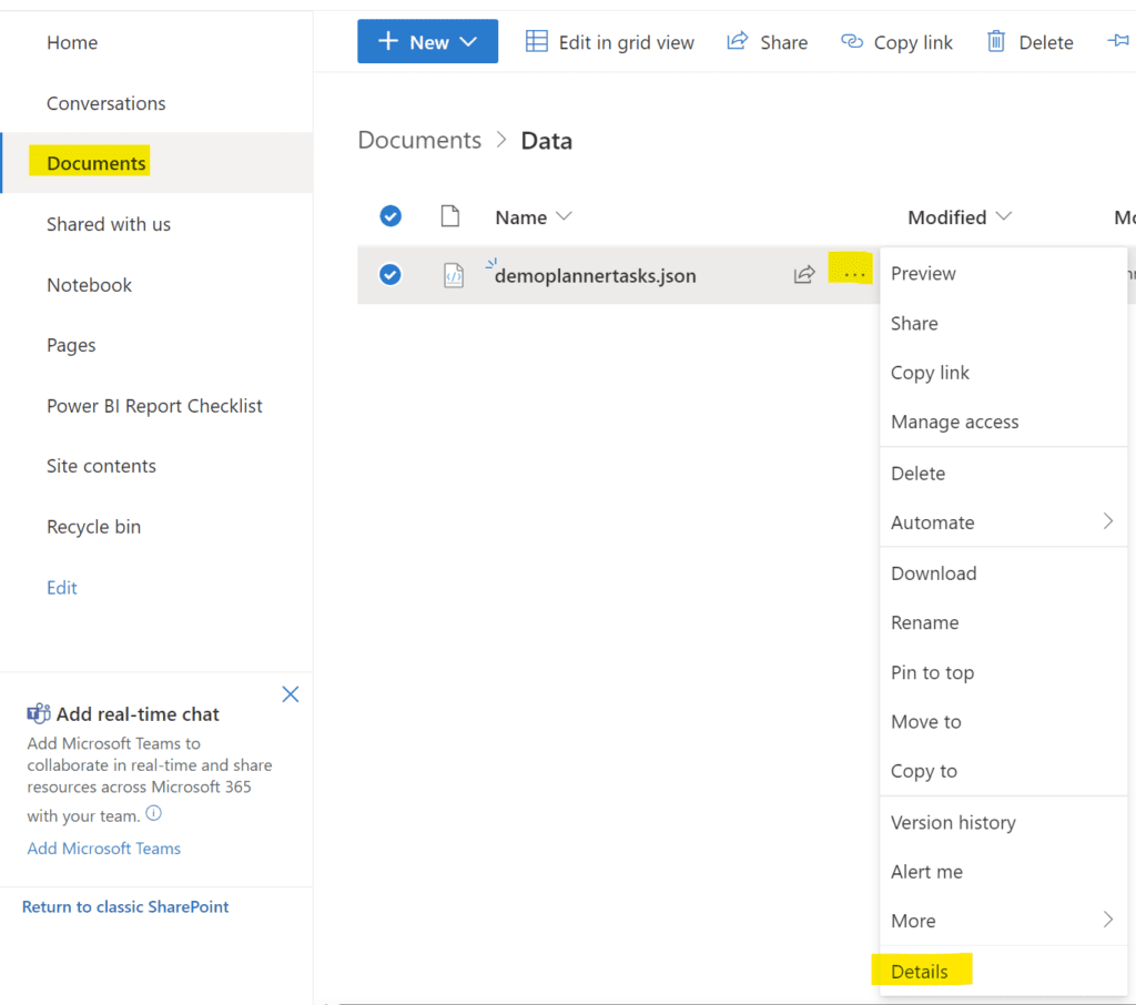 Get Planner Data With Power Automate