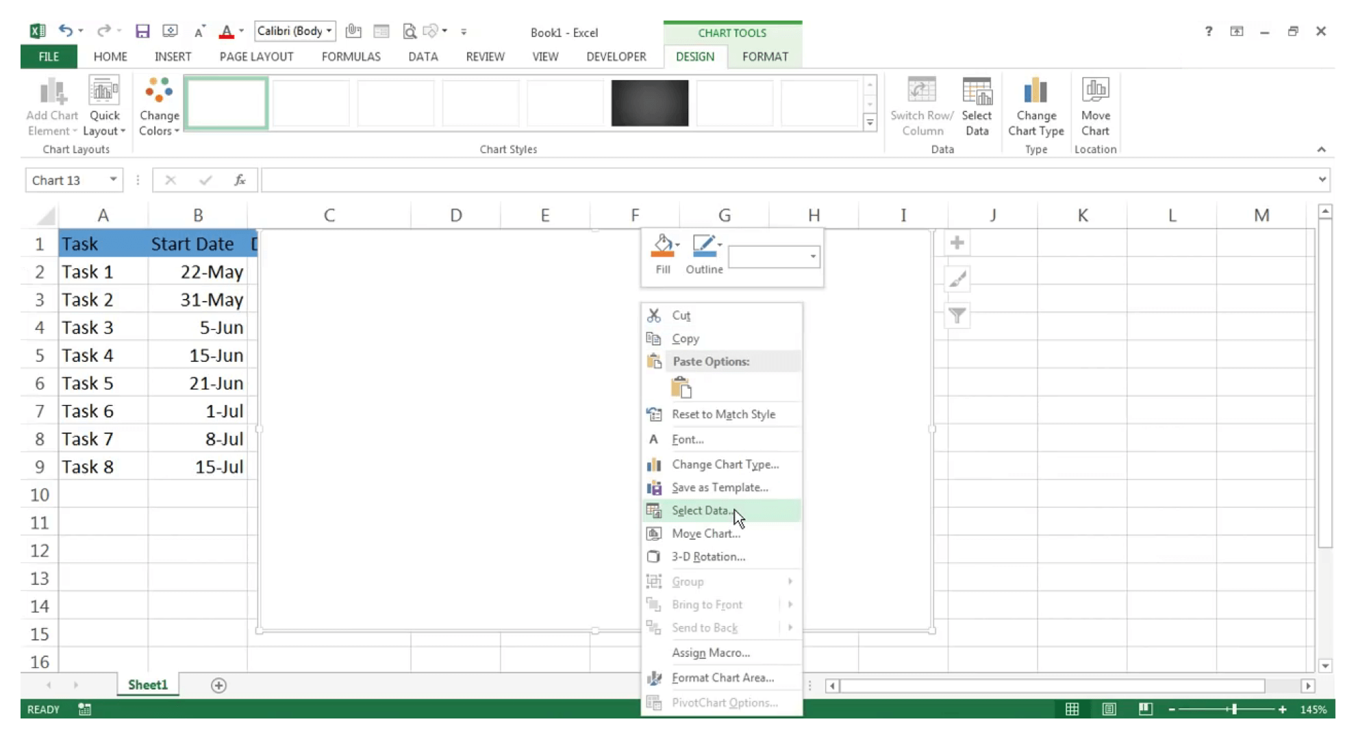 How To Create A Gantt Chart In Excel Zoho Projects How To Create A Gantt Chart In Excel Zoho Projects