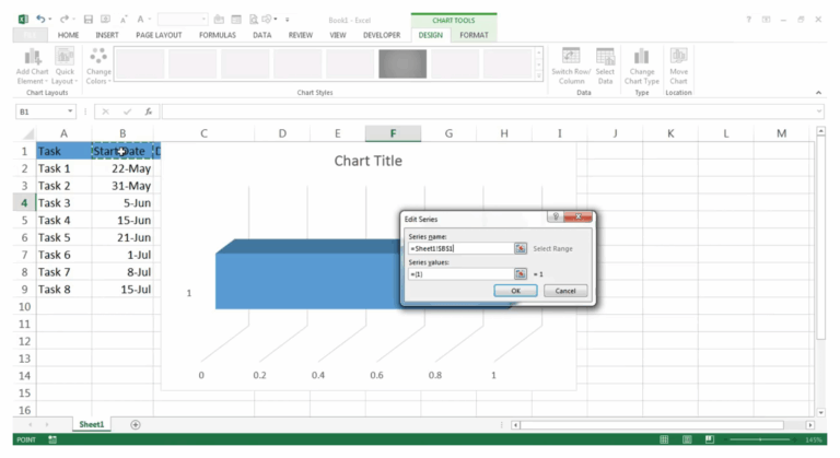 How To Create A Gantt Chart In Excel Zoho Projects
