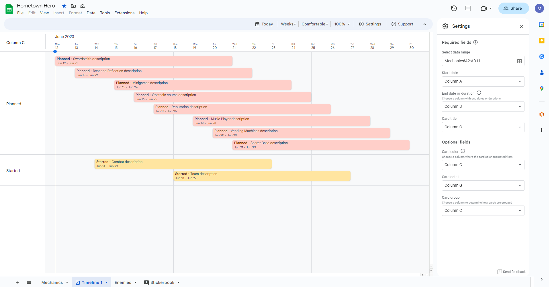 How To Create A Gantt Chart In Google Sheets With The New Smart Canvas Timeline View