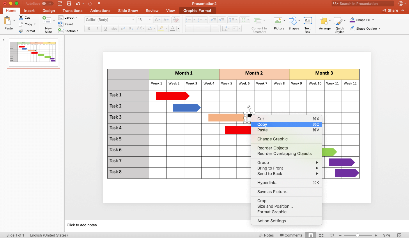Gantt Chart On Ms Project