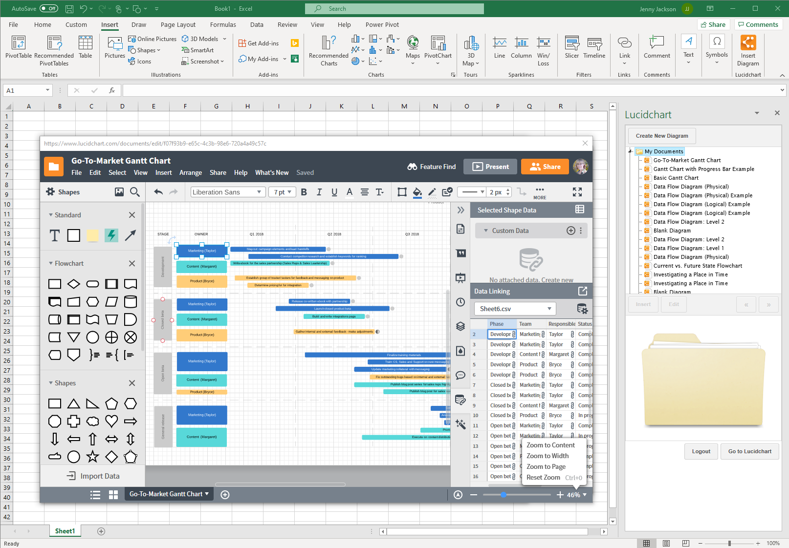How To Make A Gantt Chart In Excel Lucidchart