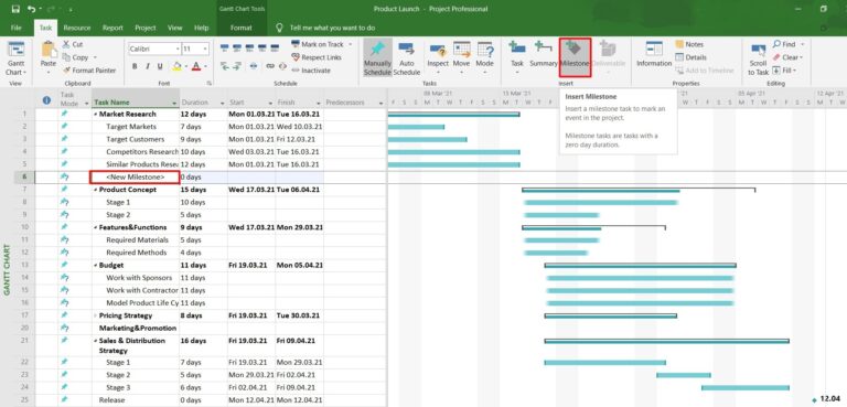 How To Make A Gantt Chart In Microsoft Project