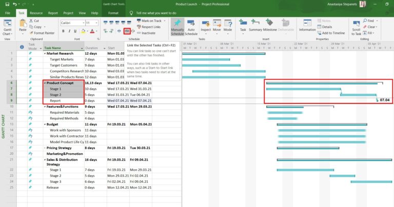 How To Make A Gantt Chart In Microsoft Project