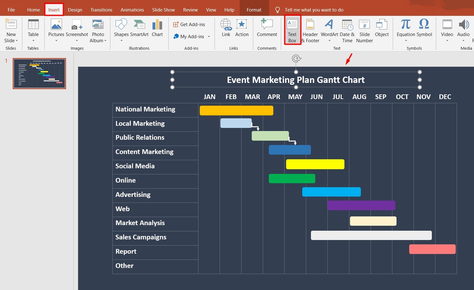 How To Make A Gantt Chart In PowerPoint