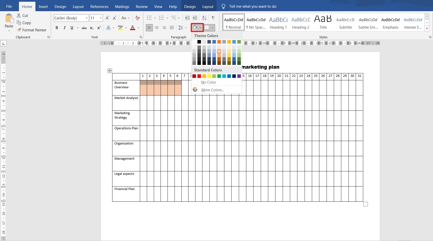 How To Make A Gantt Chart In Word