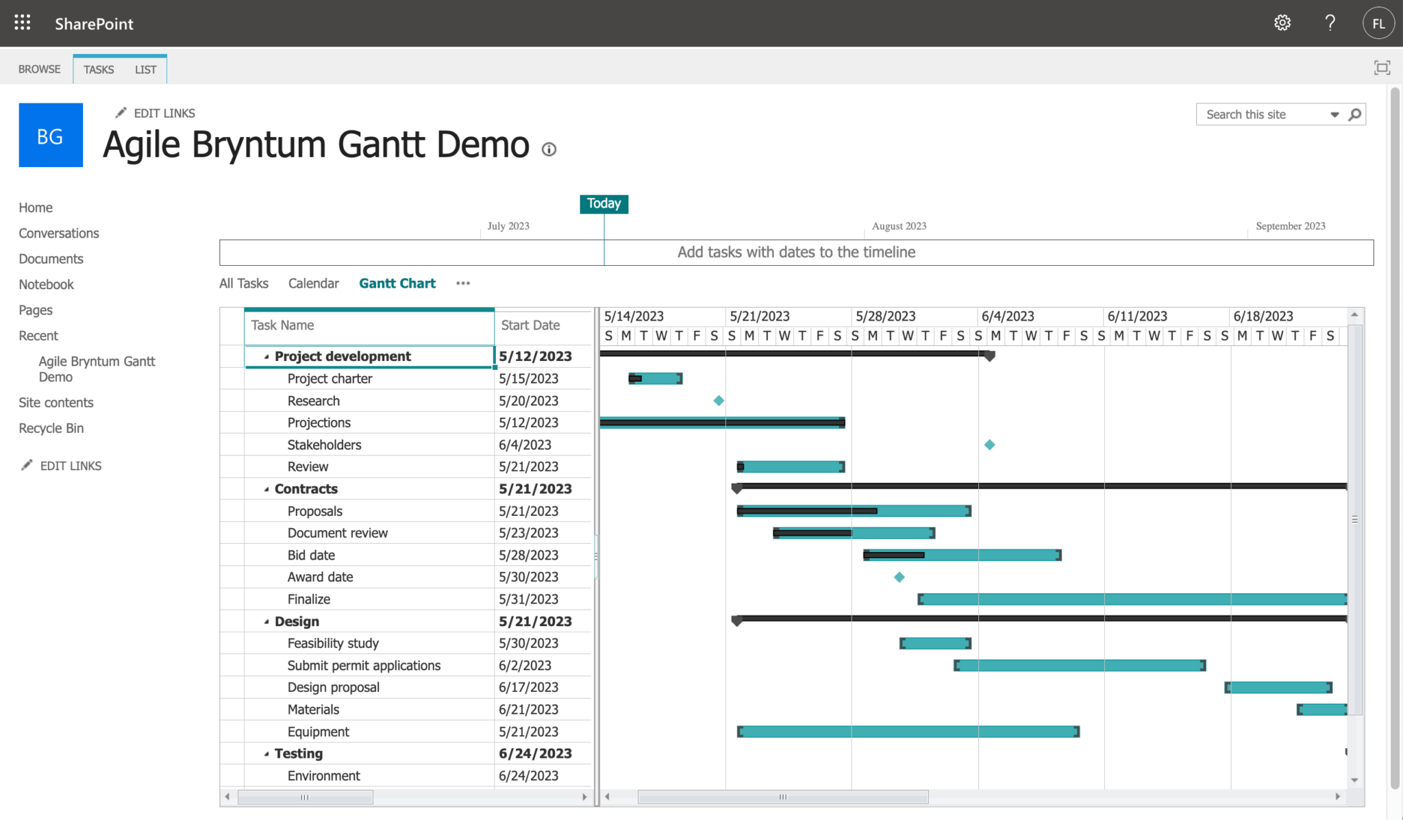 Integrating Bryntum Gantt With Microsoft SharePoint Bryntum
