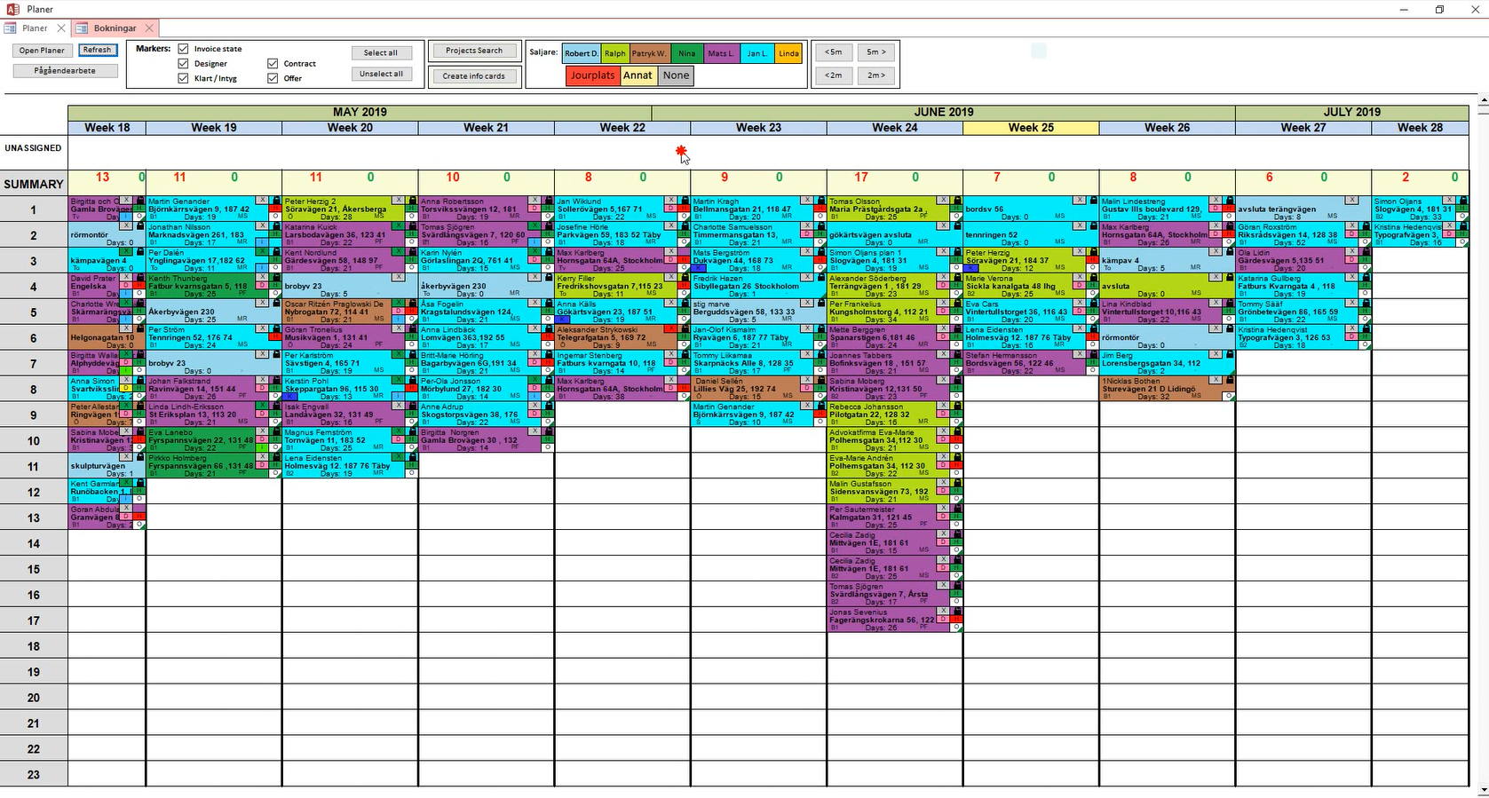 Interactive Gantt Chart Scheduler In Access
