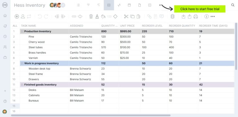 Inventory Management Template For Excel Free Download 
