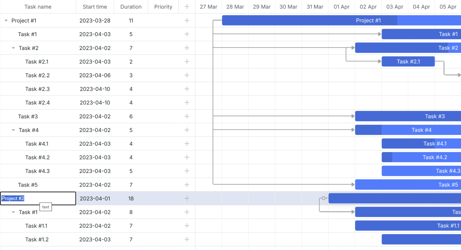 Gantt Chart Html5 Open Source