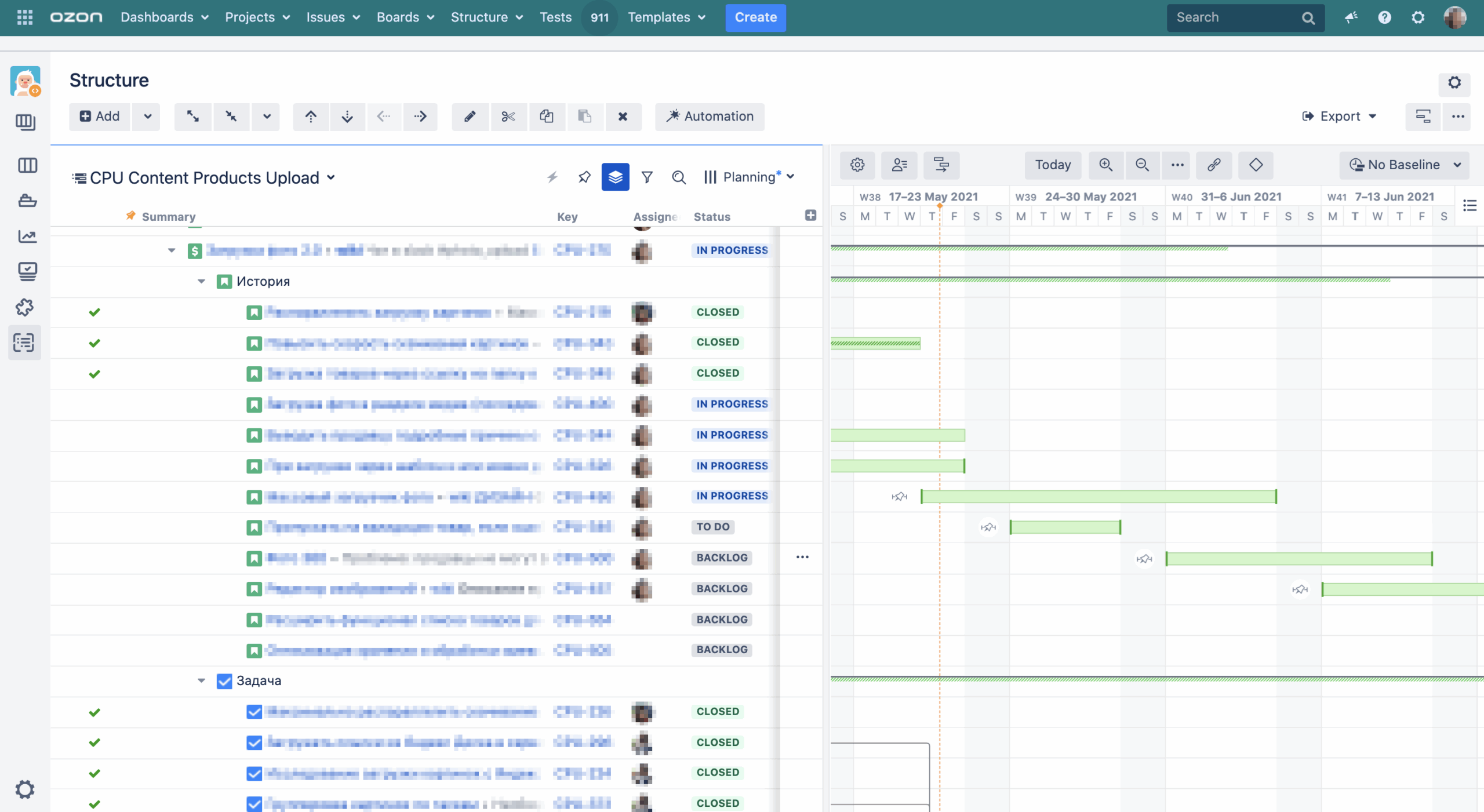 Gantt Chart In Jira Structure