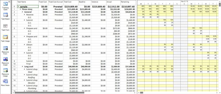 Lesson 5 View Cost Info Project Plan 365