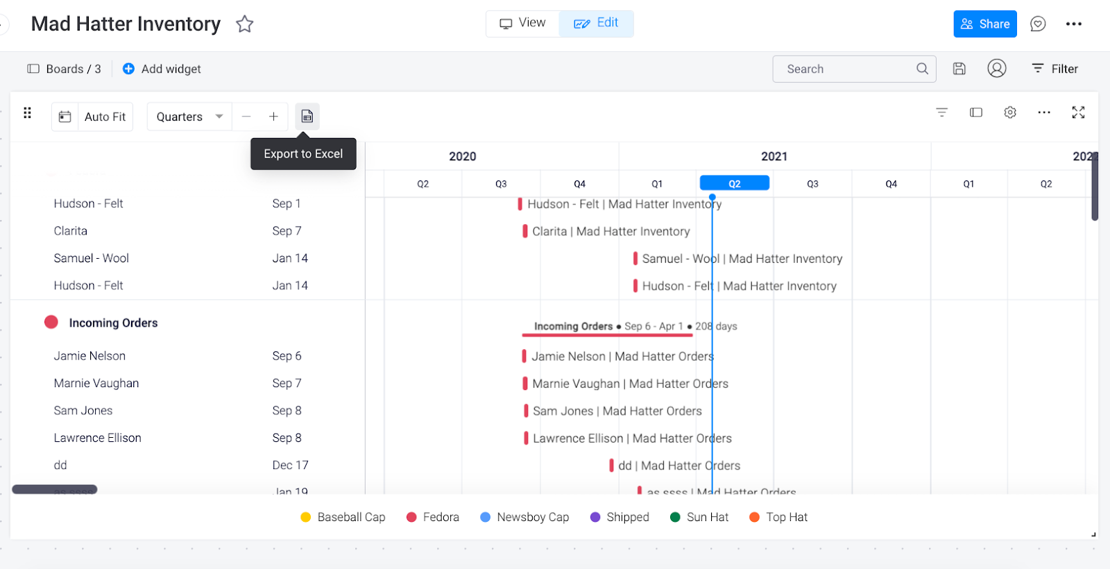 Monday Answers How To Export And Print The Gantt Platform Discussions Monday Community Forum