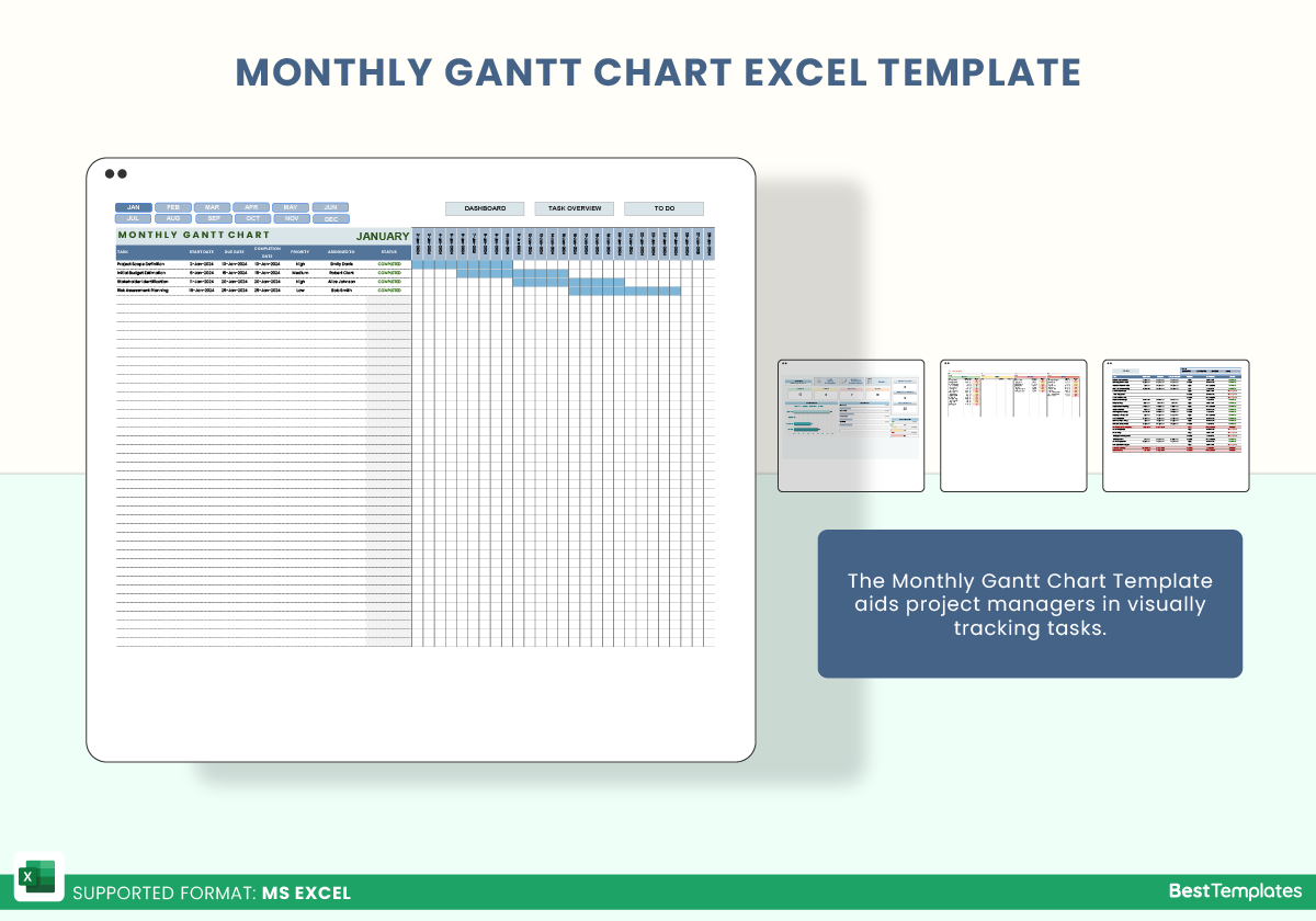 Monthly Gantt Chart Excel Template Best Templates Monthly Gantt Chart Excel Template Best Templates