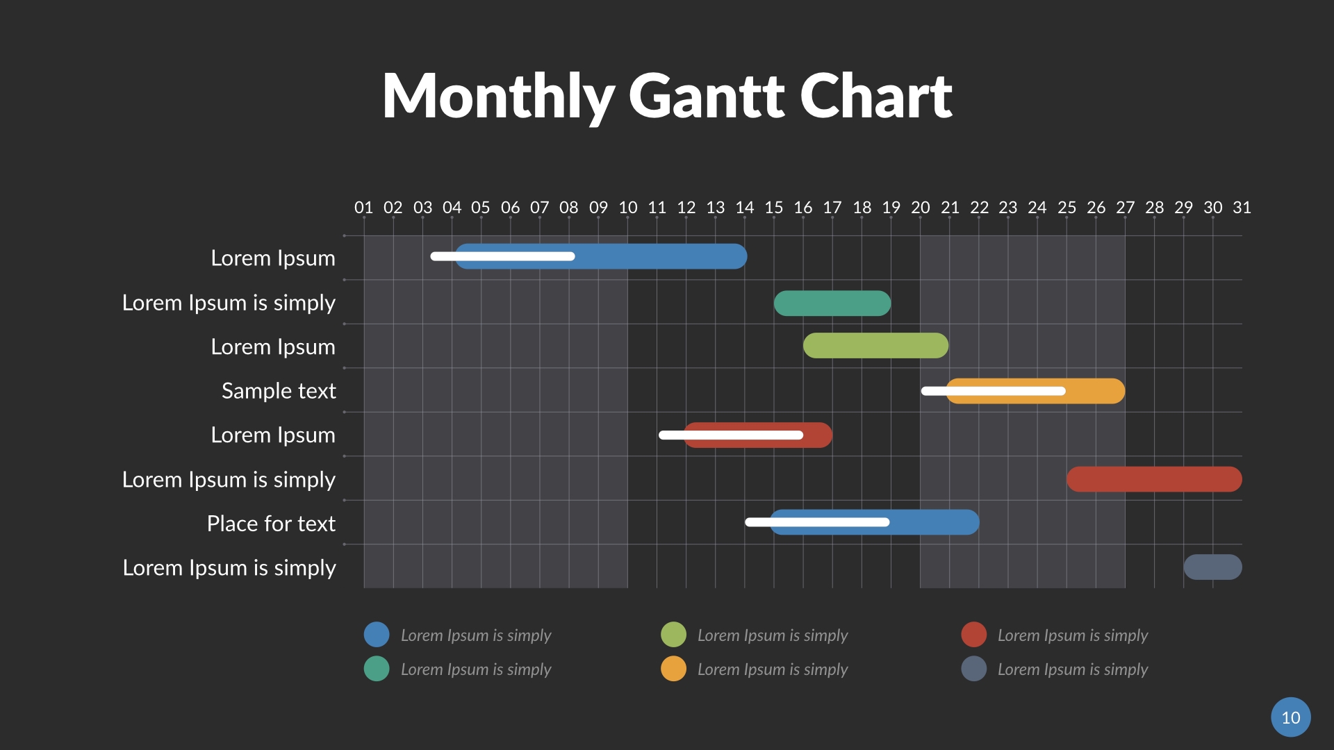 Gantt Chart Keynote Template