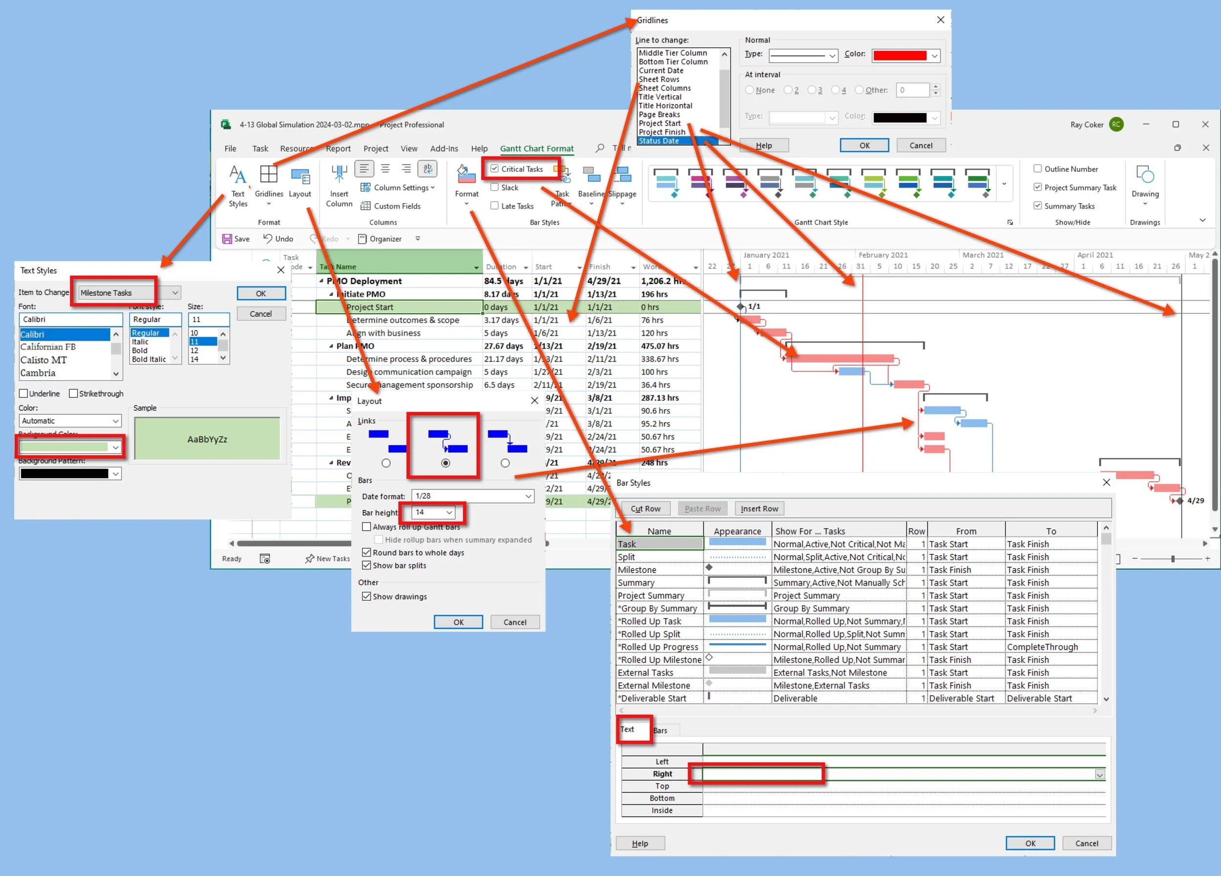 MS Project Master Class Activity 4 Adopt PM Software Standards Workflow Microsoft Project Master Class Training