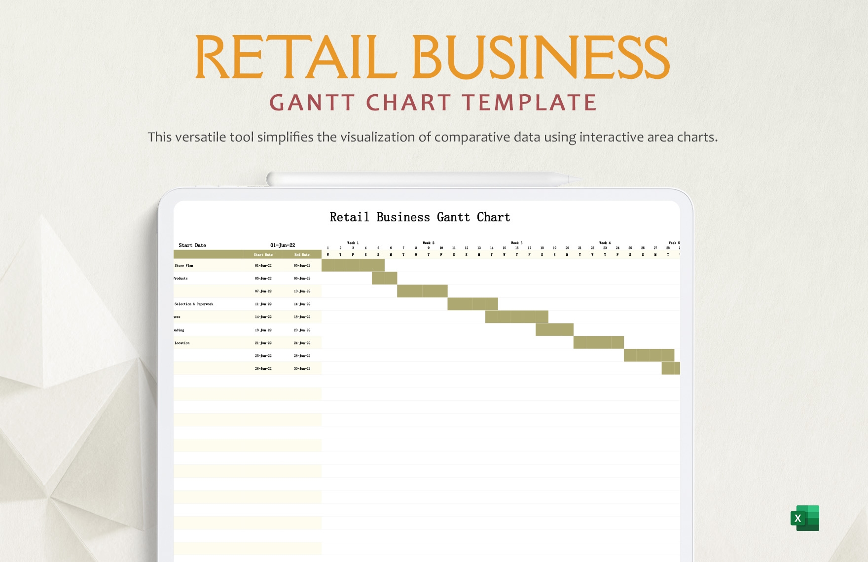 New Restaurant Gantt Chart Template In Excel Download Template
