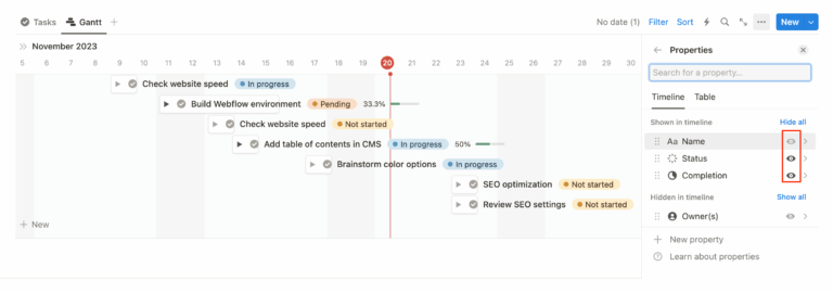 Notion Gantt Chart Template U0026 Timeline Dependencies Tutorial