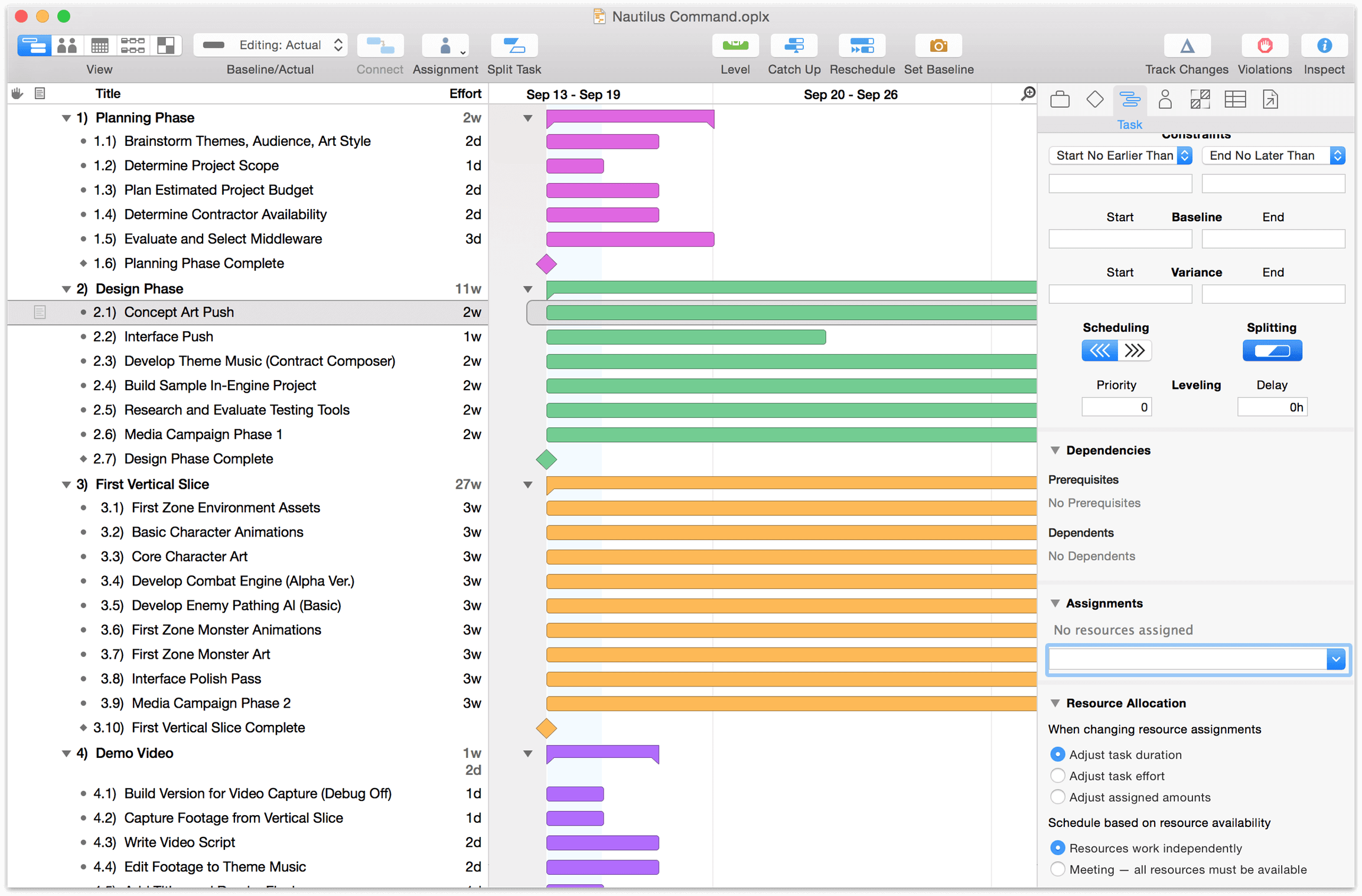 Gantt Chart Mac