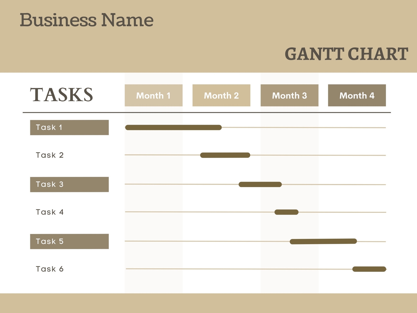 Canva Gantt Chart Template