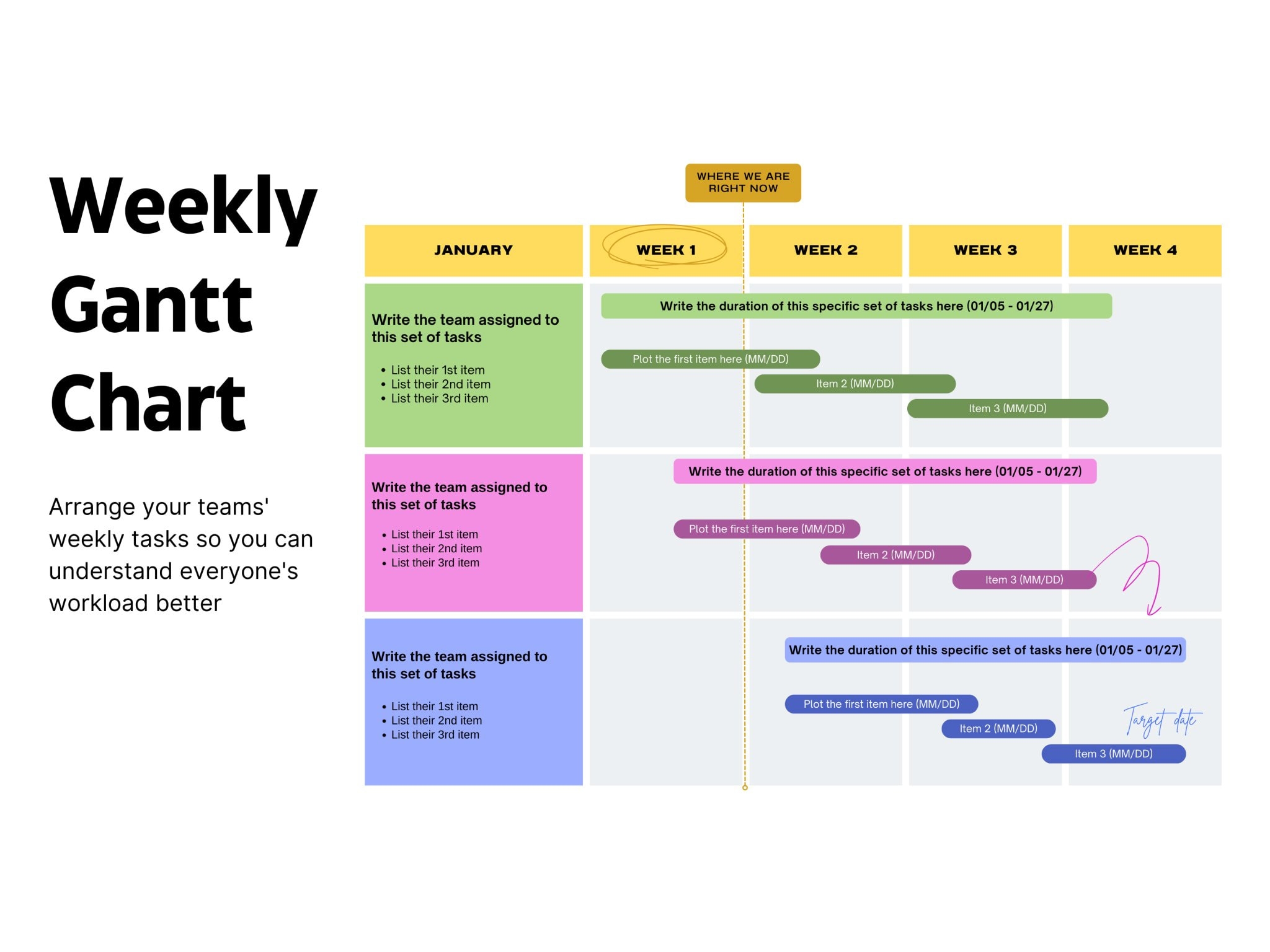 Pembuat Diagram Gantt Gratis Dan Contoh Online Canva