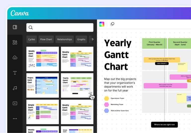 Pembuat Diagram Gantt Gratis Dan Contoh Online Canva