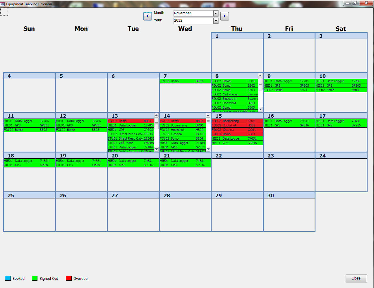 Performance Trying To Make An Efficient Calendar In Microsoft 