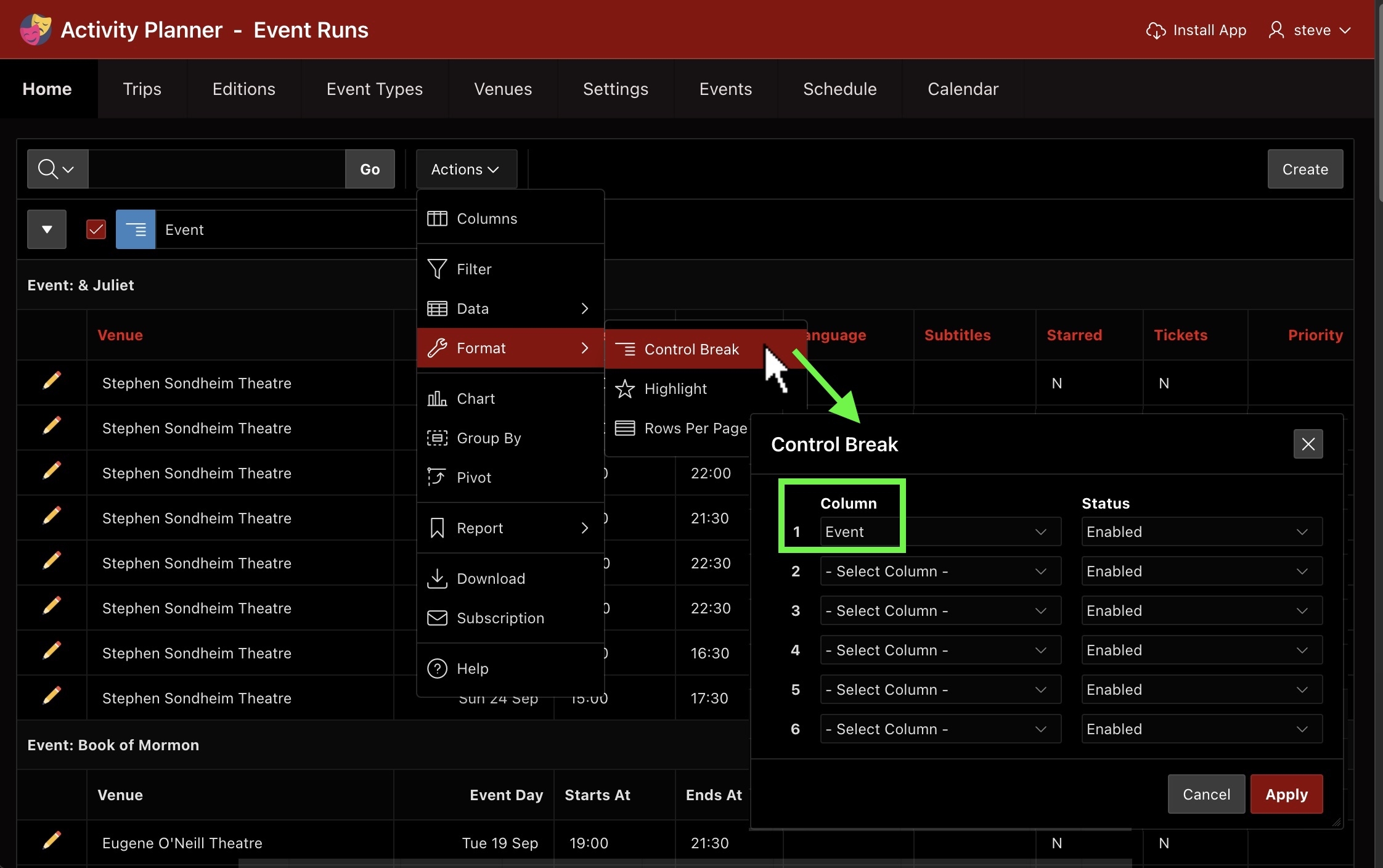 Gantt Chart Oracle Apex