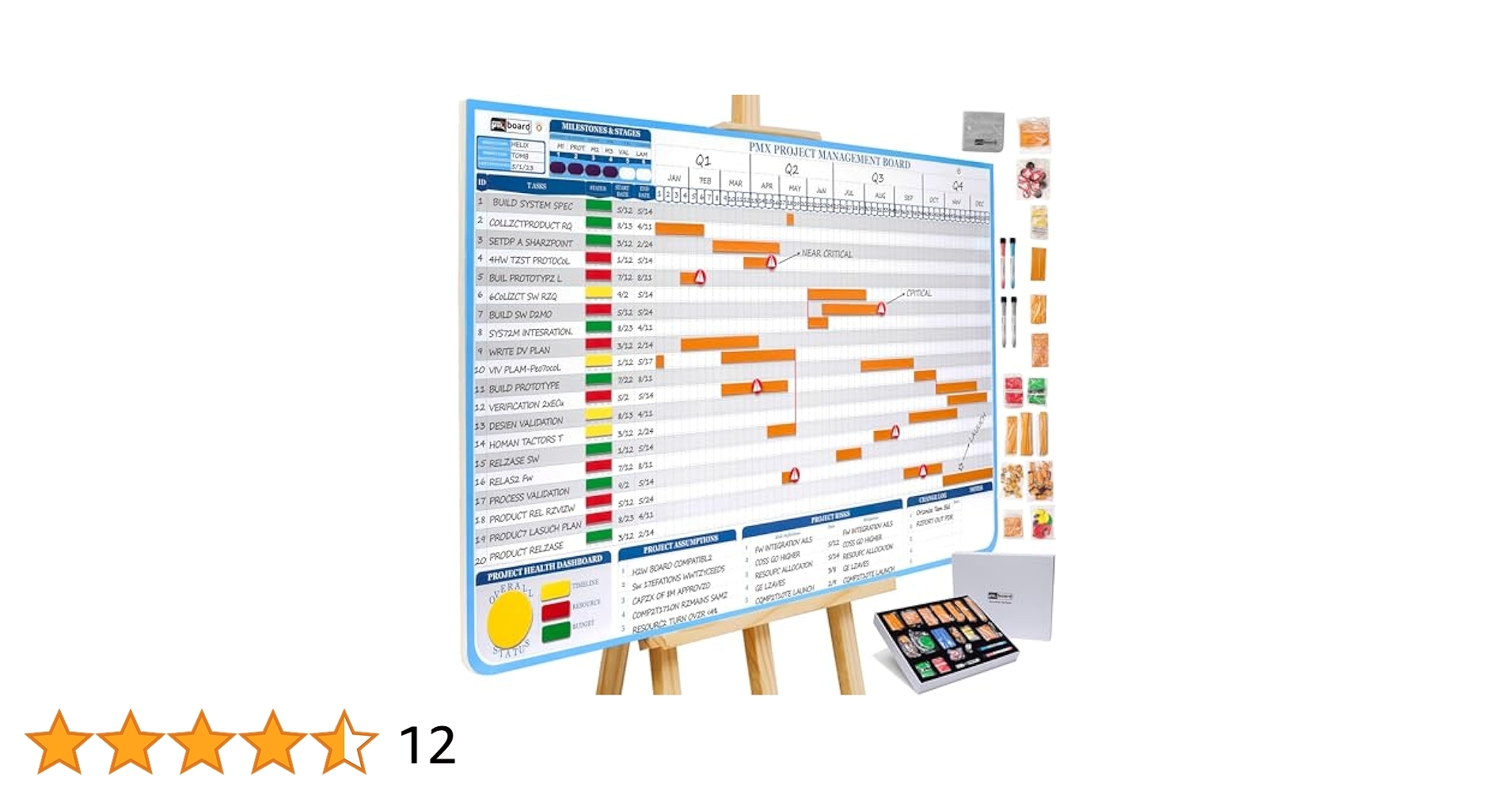 PMXBoard Gantt Chart Whiteboard Kit 668 Magnets Visualize Timelines Risks U0026 Critical Path Ultimate Management White Board For Project Management Amazon co uk Stationery U0026 Office Supplies PMXBoard Gantt Chart Whiteboard Kit 668 Magnets Visualize Timelines Risks U0026 Critical Path Ultimate Management White Board For Project Management Amazon co uk Stationery U0026 Office Supplies