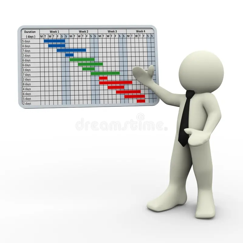 Project Gantt Chart Stock Illustrations 1 012 Project Gantt 
