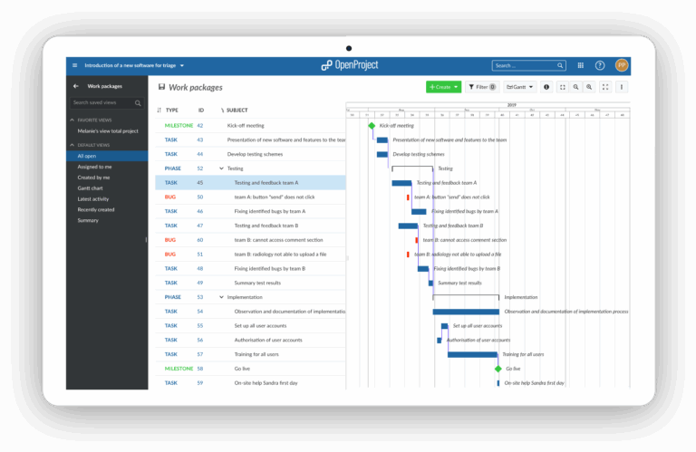 Project Management Software For Healthcare Businesses OpenProject