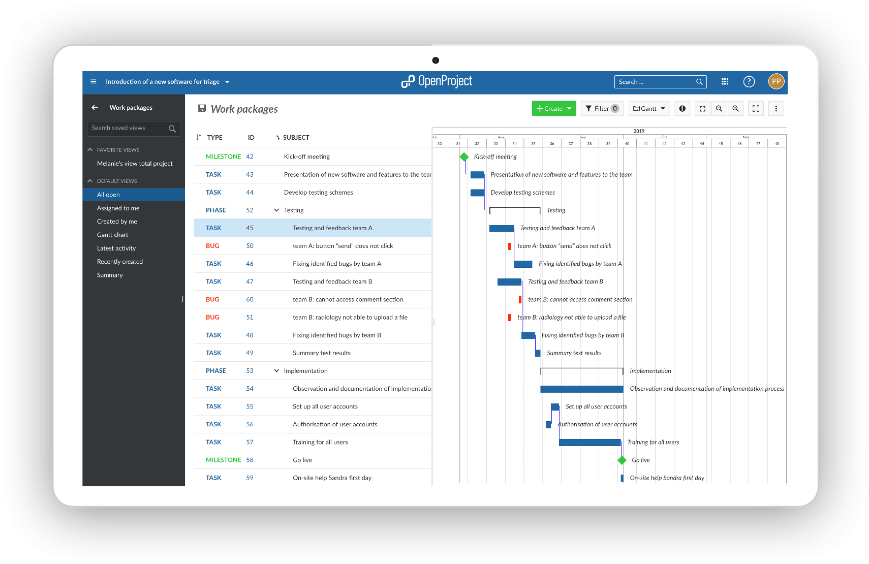 Project Management Software For Healthcare Businesses OpenProject