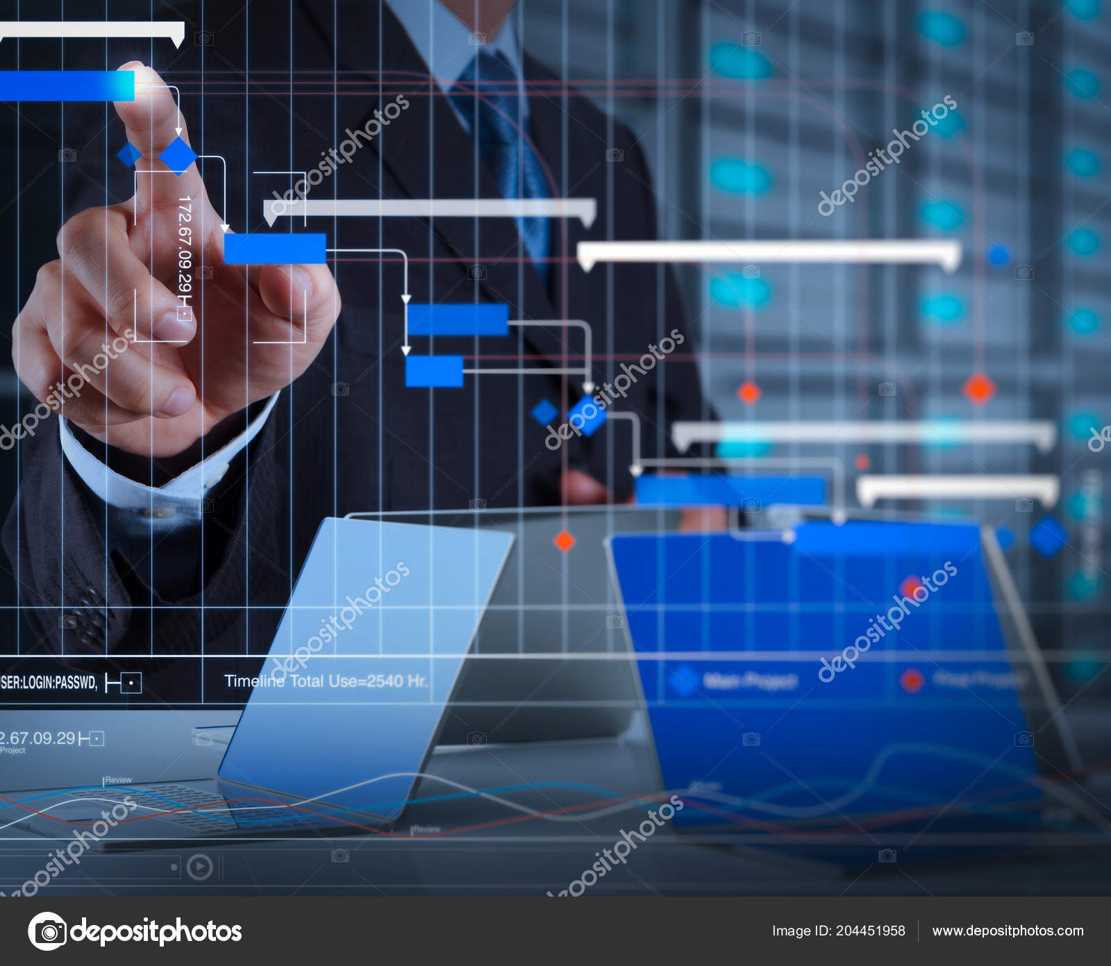 Project Manager Working Update Tasks Milestones Progress Planning 