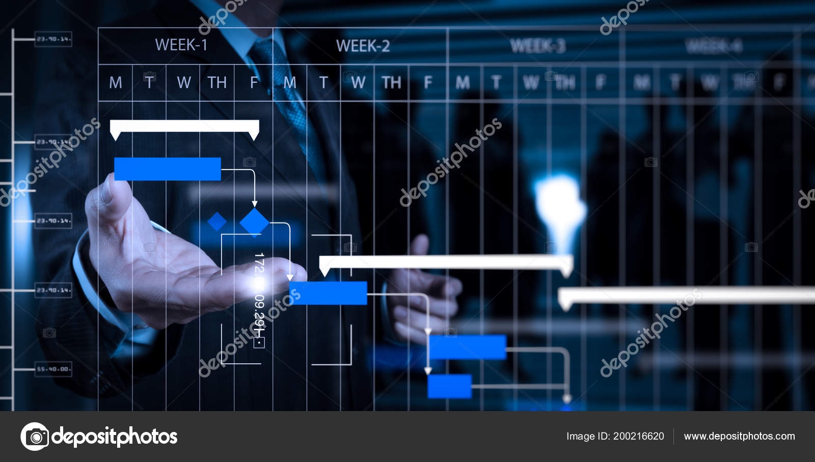 Project Manager Working Update Tasks Milestones Progress Planning 