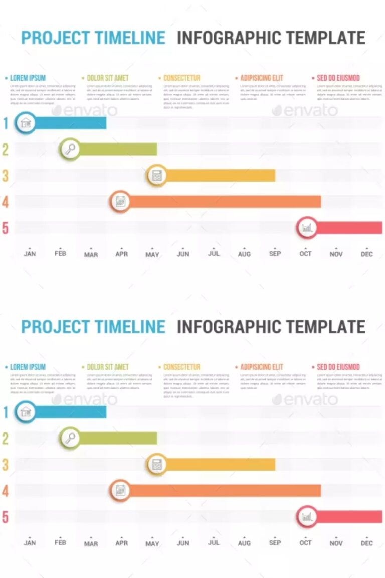 Project Timeline Gantt Chart MasterBundles