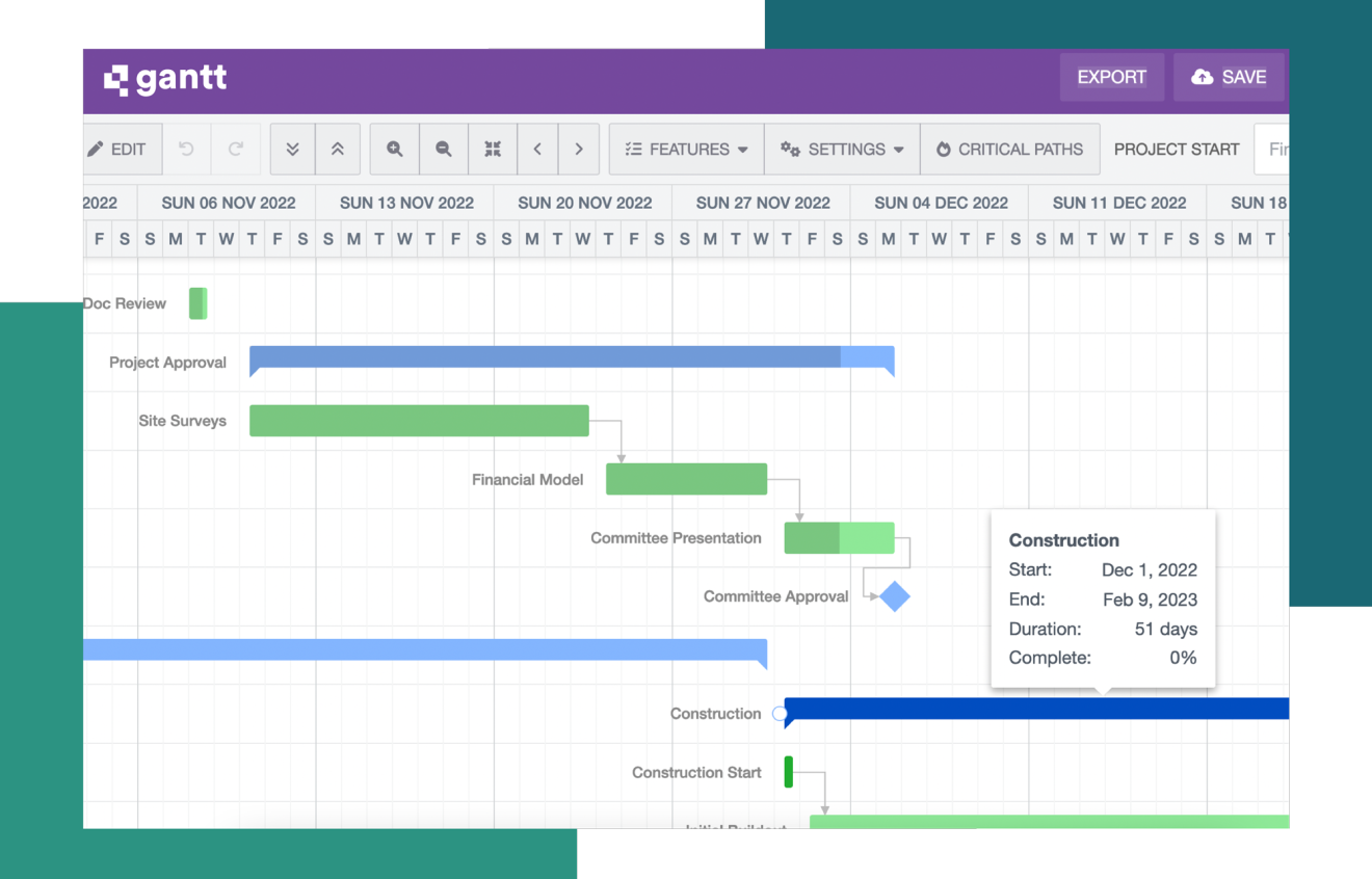 Quickbase Gantt Chart Tool Create A Gantt Chart For Your Project