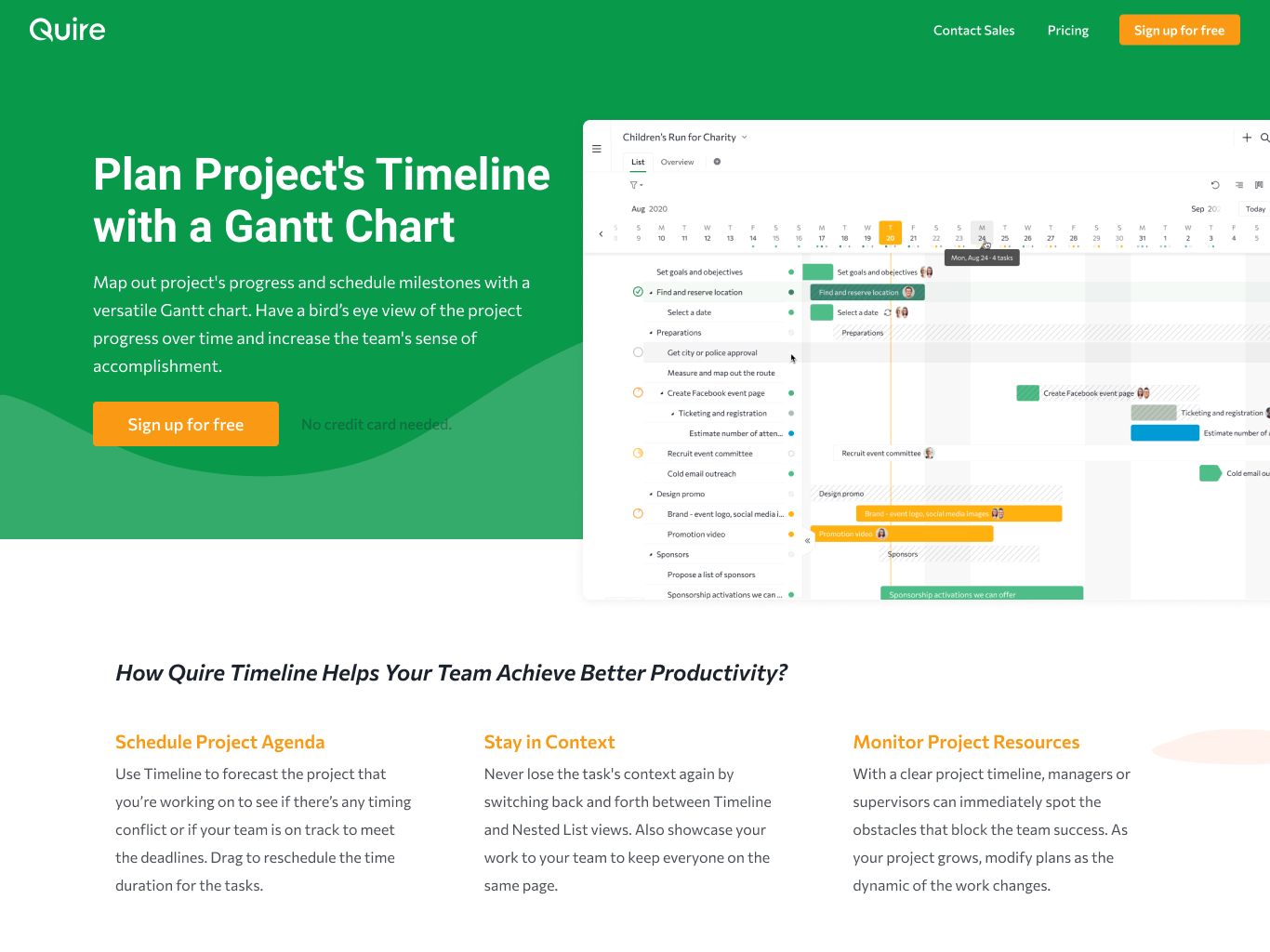 Quire Dynamic Timeline Work Smarter With Quire