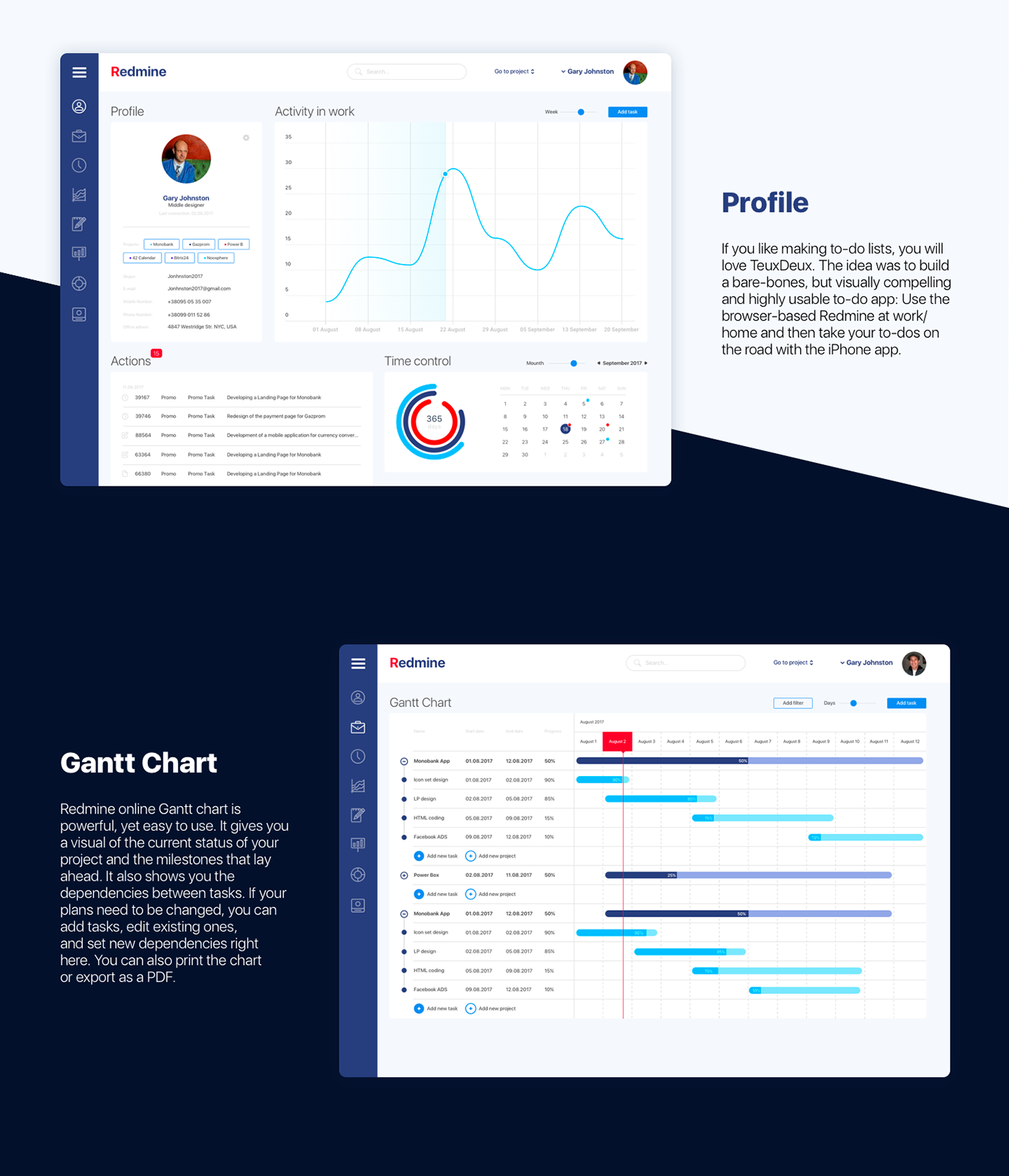 Redmine project Management Redesign Concept 3 Images Behance