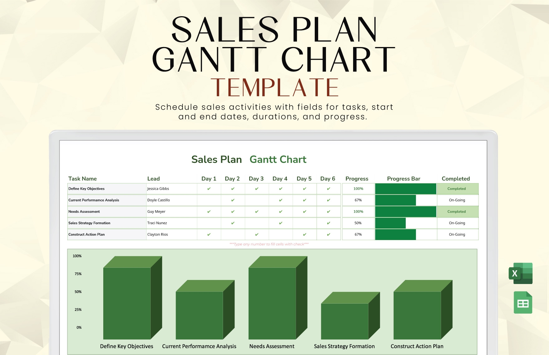 Gantt Chart Action Plan