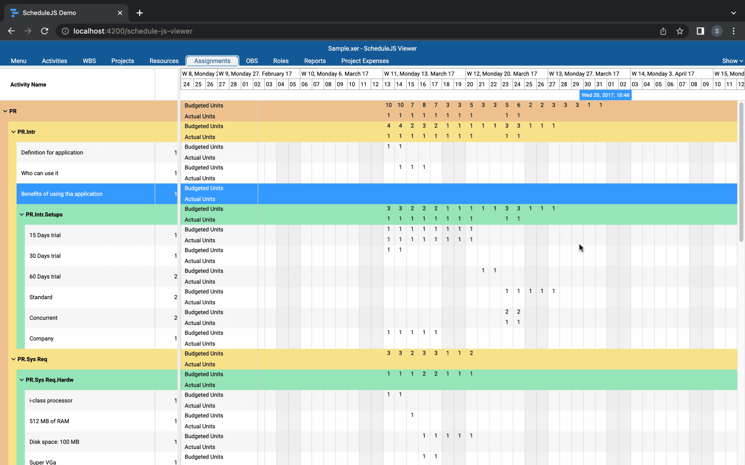 Ag Grid Gantt Chart