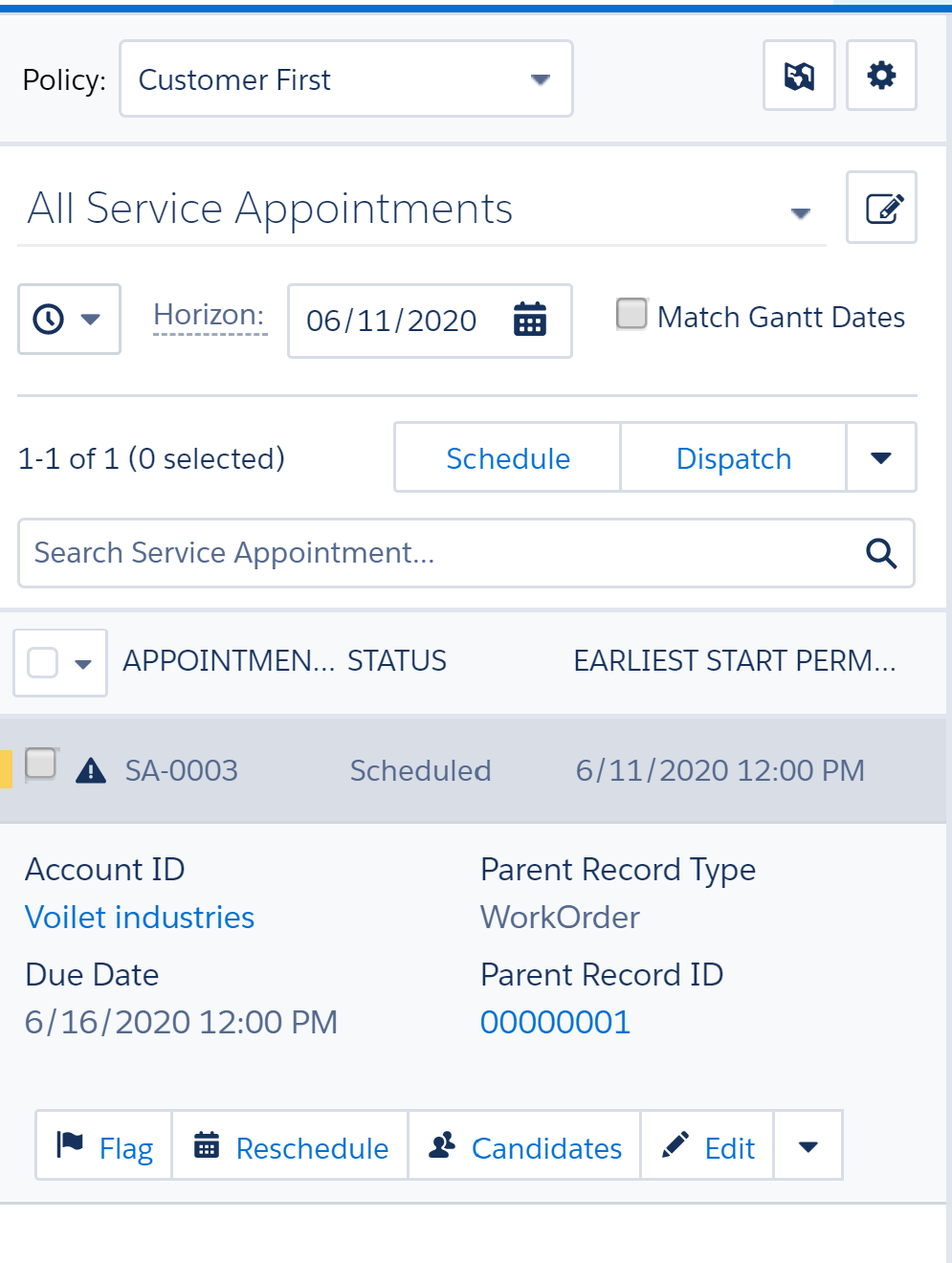 Service Resource Not Appearing On Gantt Chart In Field Service Lightning Salesforce Stack Exchange Service Resource Not Appearing On Gantt Chart In Field Service Lightning Salesforce Stack Exchange