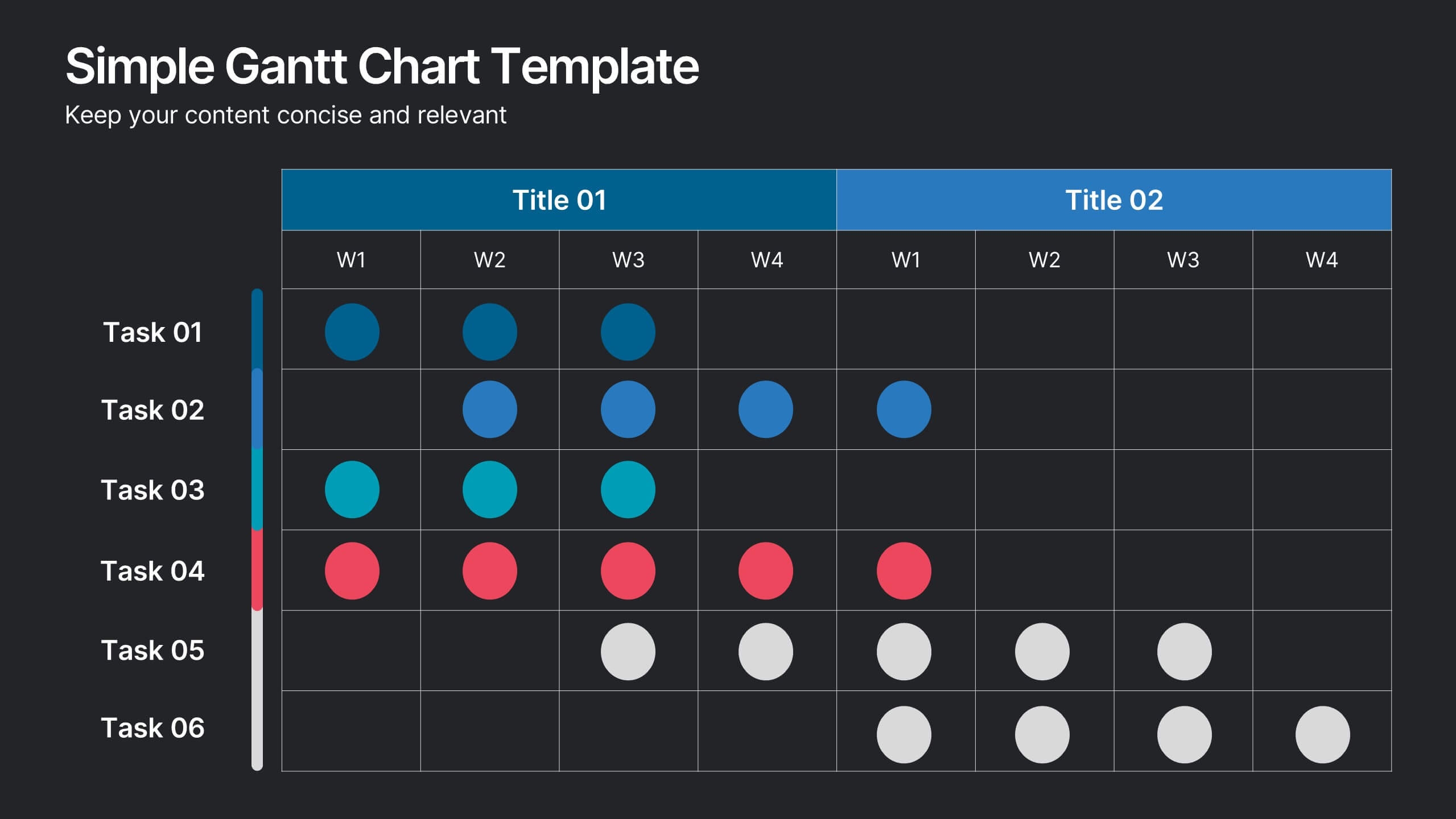 Simple Gantt Chart Template Presentation PowerPoint Template And Google Slides Theme Simple Gantt Chart Template Presentation PowerPoint Template And Google Slides Theme