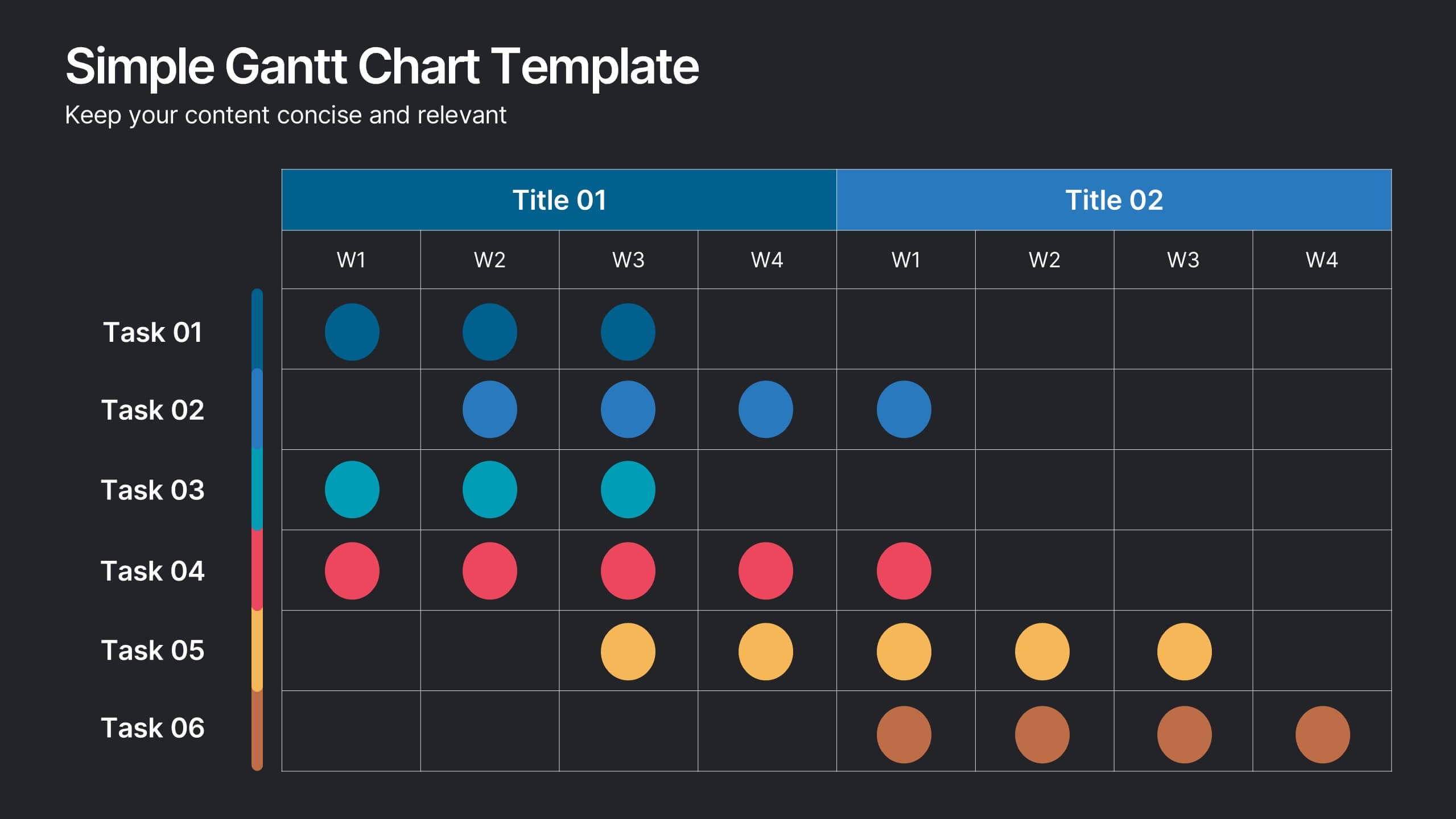 Very Simple Gantt Chart Template
